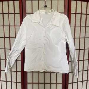 White button up blouse!